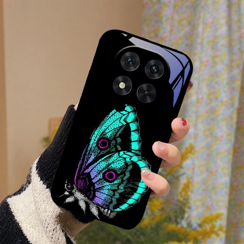 For Redmi Note 14 Pro Plus Glass Case 14 Pro+ Hard PC Tempered Glass Phone Cover For Redmi Note 14 4G 5G Popular Protector Cases