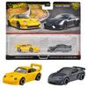 Hot Wheels Premium 2 Pack Porsche 993 718 Cayman GT4 Vehicle Toy Mini Car 3 Years Old and Up Multi HRR82 GT2/Porsche
