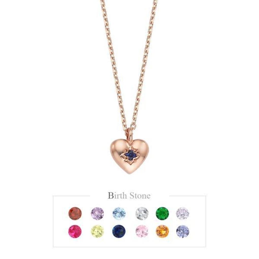 LLOYD Volume Heart Birthstone 10k Necklace LNT17072T