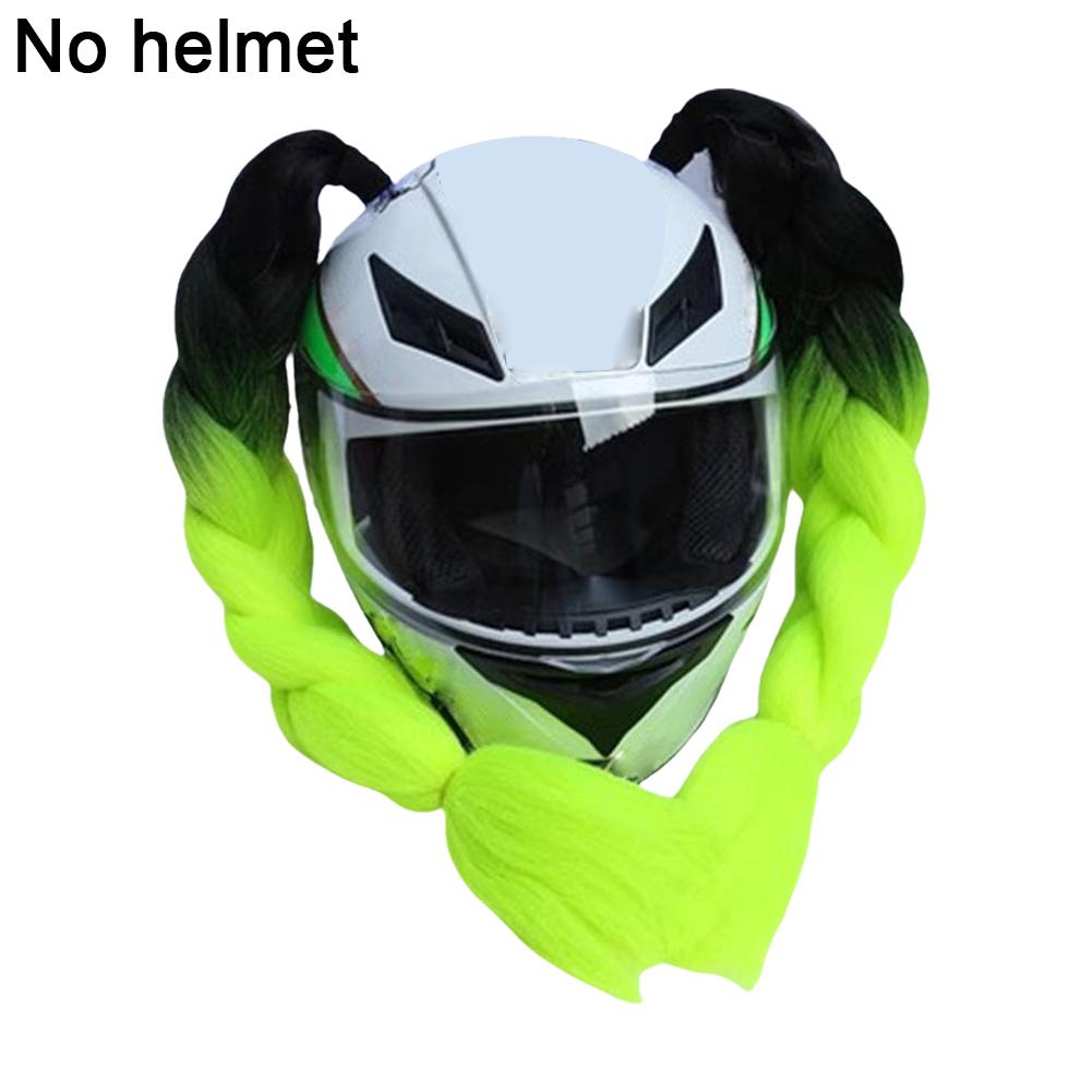 Universal Helmet Decoration Braids Motorcycle Helmet Thick Braid Dreadlocks Ponytail Braid Fashion Helmets Punk Style Hair Decor
