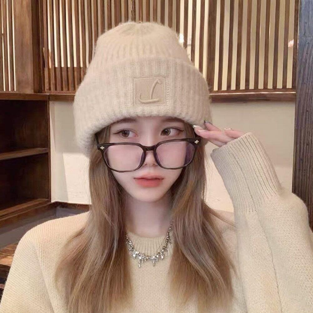 Windproof Warm Hat Knitted Ear Warmer Cap Women's Fashion Knitted Cap Men