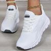 [Breathable Mesh Sneakers] Lightweight Breathable Mesh Sneakers - Non-Slip EVA Sole, Comfortable Ankle Support, Lace-Up Low-Top Running & Tennis Shoes