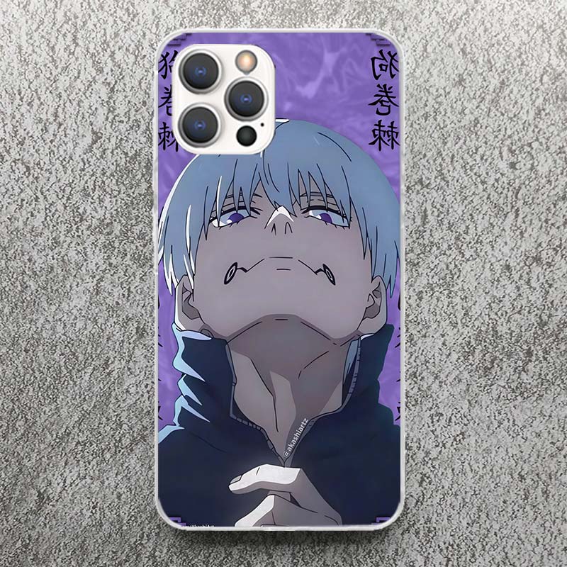 Kaisen J-Jujutsu Inumaki Toge Phone Case For iPhone 13 12 Mini 11 Pro Max XS XR X Max 7 Plus 8 SE 6 6S 5 5S Soft Silicone Print