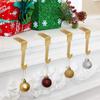 Decor Xmas Fireplace Stocking Hanger Sock Hook Racks Jewelry Clasp Fireplace Hook Base Christmas Metal Clips Stocking Holder