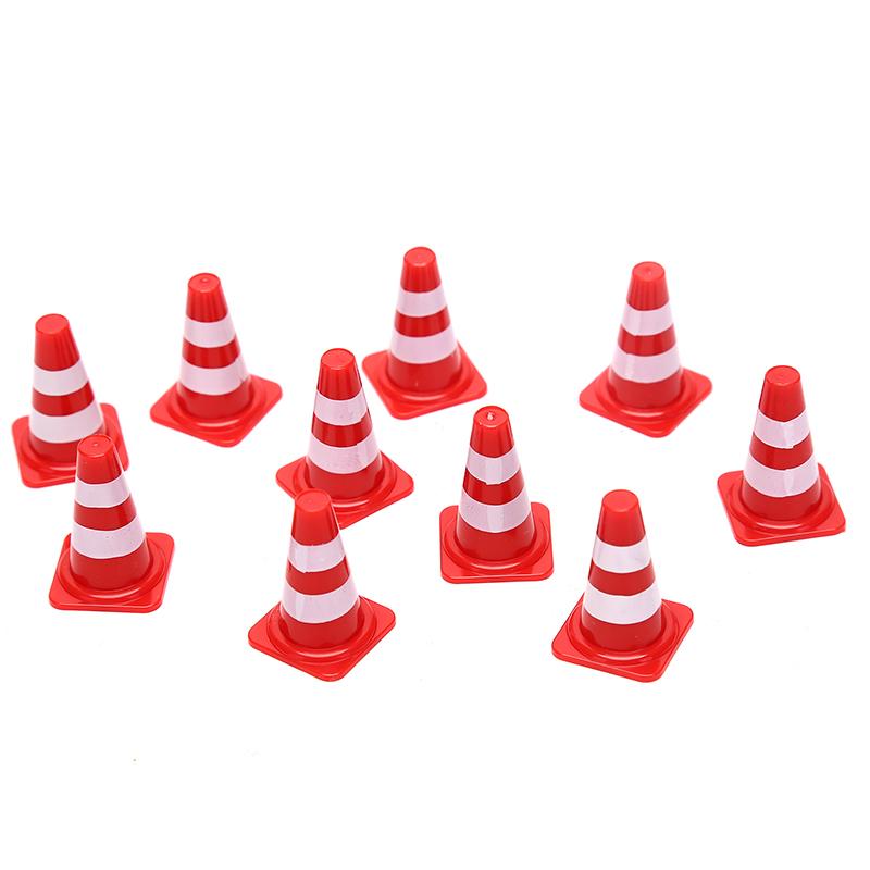 10X Mini Plastic verkeerskegels Sport Training Roadblock Mini verkeersborden