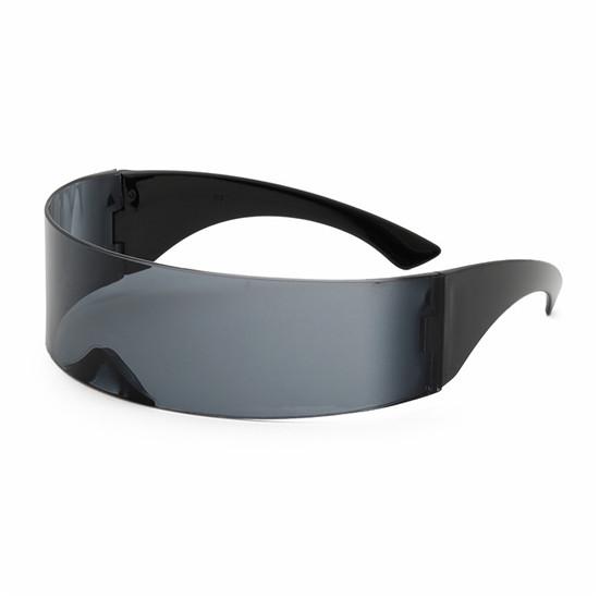 Parti gözlüğü Visor Wrap Shield Büyük Ayna Güneş Gözlüğü Kişilik Moda Gözlük Sürme Rüzgar Geçirmez Gözlük