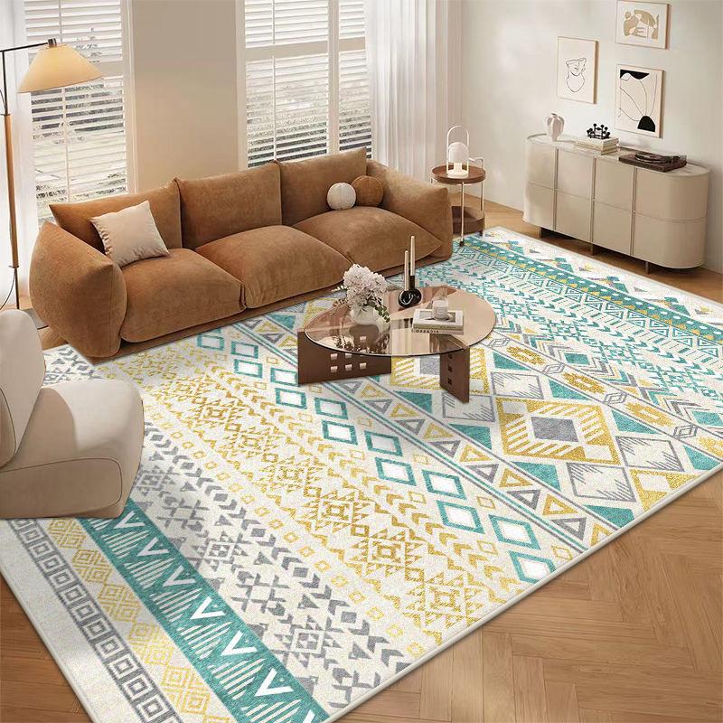 Nordic Simple Style Geometric Decor Home Carpet Living Room Antiskid Leisure Area Big Size Tatami Mat Soft Washable Room Rug