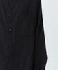 MUSINSA STANDARD Relaxed Crinkle Herringbone Shirt [Black]