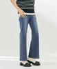 CHASECULT Women'S Hidden Elastic Waist Semi Bootcut Denim Pants-Darg2362B0N