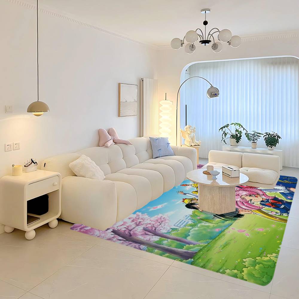 Japanese Cartoon S-Sailores-Moon Floor Mat Nordic Style Home Doormat Bathroom-Toilet Mats Bedroom Hotel Decor Mat