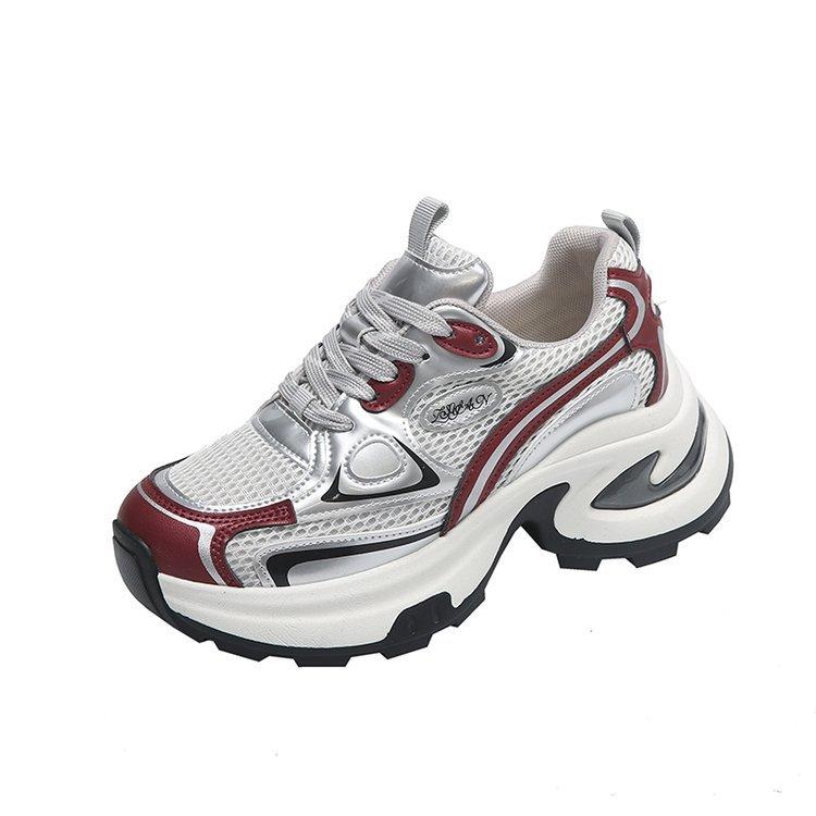 Versatile Silver Dad Shoes for Women In the Autumn of 2025, the New Models Add Versatile Sports Shoes, and Students Increase Their Height Casual Shoes