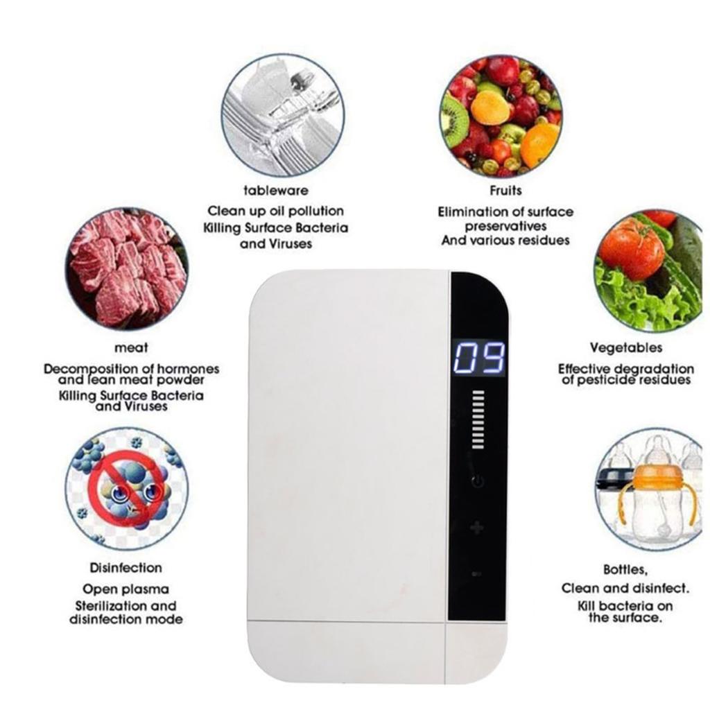 Kitchen Ozone Generator Vegetables and Fruits Sterilizer and Disinfectant Oxygen Cleaning Machine Air Purifier Household Kitchen Appliances