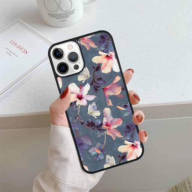 Tropical Flowers Phone Case For iPhone 17 Air 13 12 14 15 16 Cover For Apple Pro Max Plus
