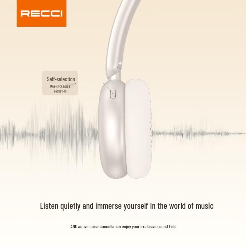 Recci REP-W95 Wireless Noise-Cancelling Bluetooth Headphones