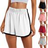 Short de sport femme décontracté ample couleur taille élastique