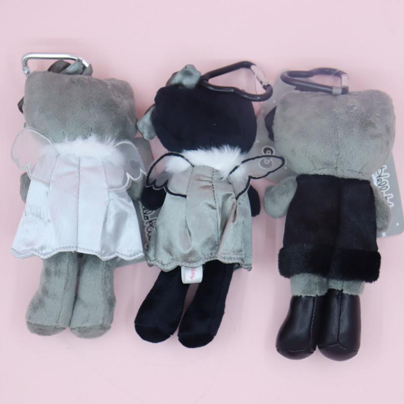 Kt Series Cat Plush Toy Keychain With Short Plush Material For Gifts And Accessories