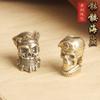 Brass Pirate Skull Pendant Motorcycle Keychain Pendant Personalized Knife Pendant Bag Pendant DIY Accessories Wholesale