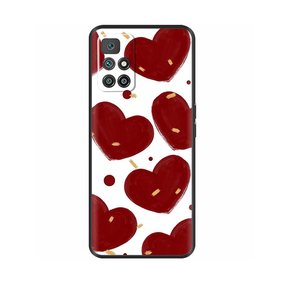 Para Capa Redmi 10 redmi10 Flores Capa de Telefone Macia Para Xiaomi Redmi 10 4G Capa Para Redmi 10 Prime Capas Fofas de Desenho Animado de Borboletas
