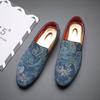 Men Fashion Embroidery Party Wedding Loafers Moccasins Men's Casual Shoes Mens Light Comfortable Driving Shoe Outdoor Flats