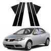 6pcs/set Window Door Trim Panel Car Pillar Posts Stickers Exterior Column Decoration For Kia Forte K3 Cerato 2009 2010 2011 2012