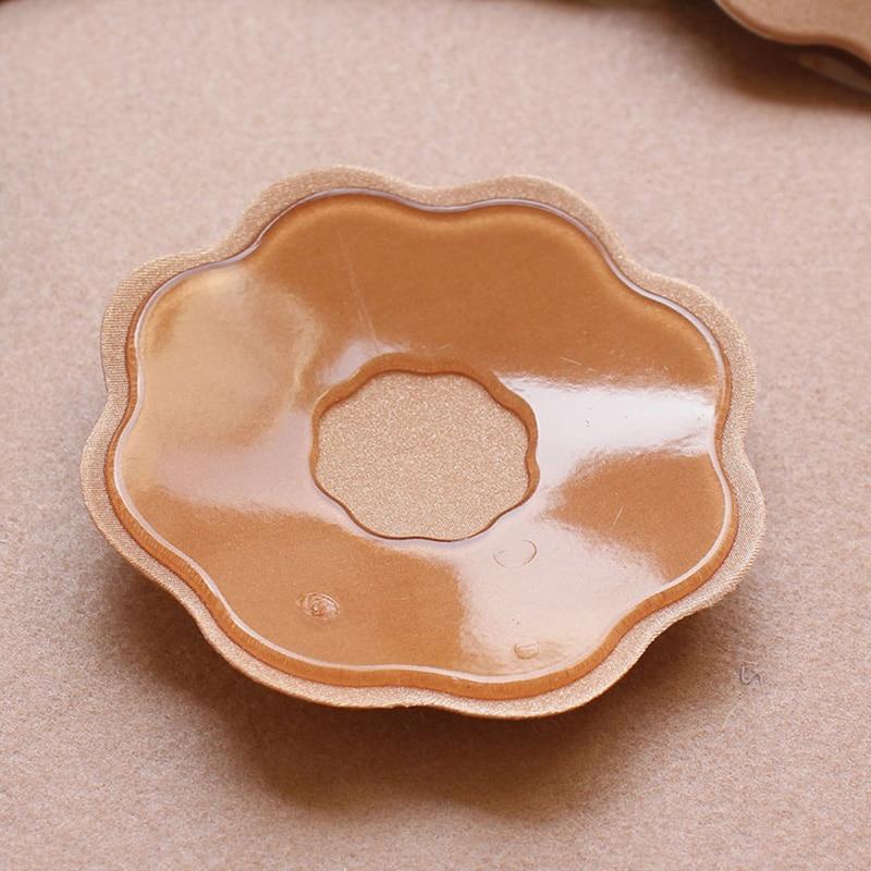 Reusable Women Breast Petals Nipple Cover Invisible Petal Adhesive Strapless Backless Bra Pad Skin For Party Dress