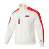Logo Striped Color Block Loose Casual Stand Collar Jacket Men Jackets White 536579-93