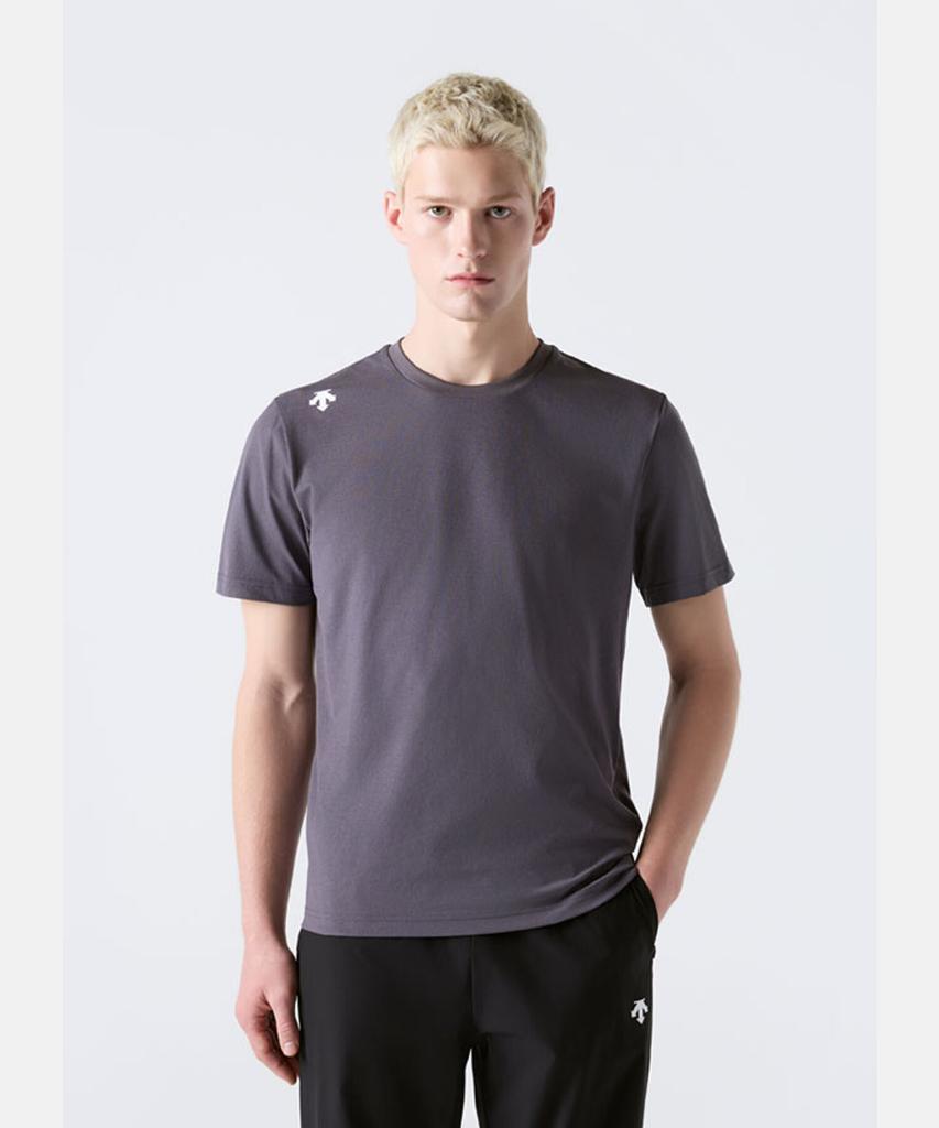 DESCENTE Tough Short Sleeve T-Shirt Charcoal Gray Sr323Uts71 (A Type)