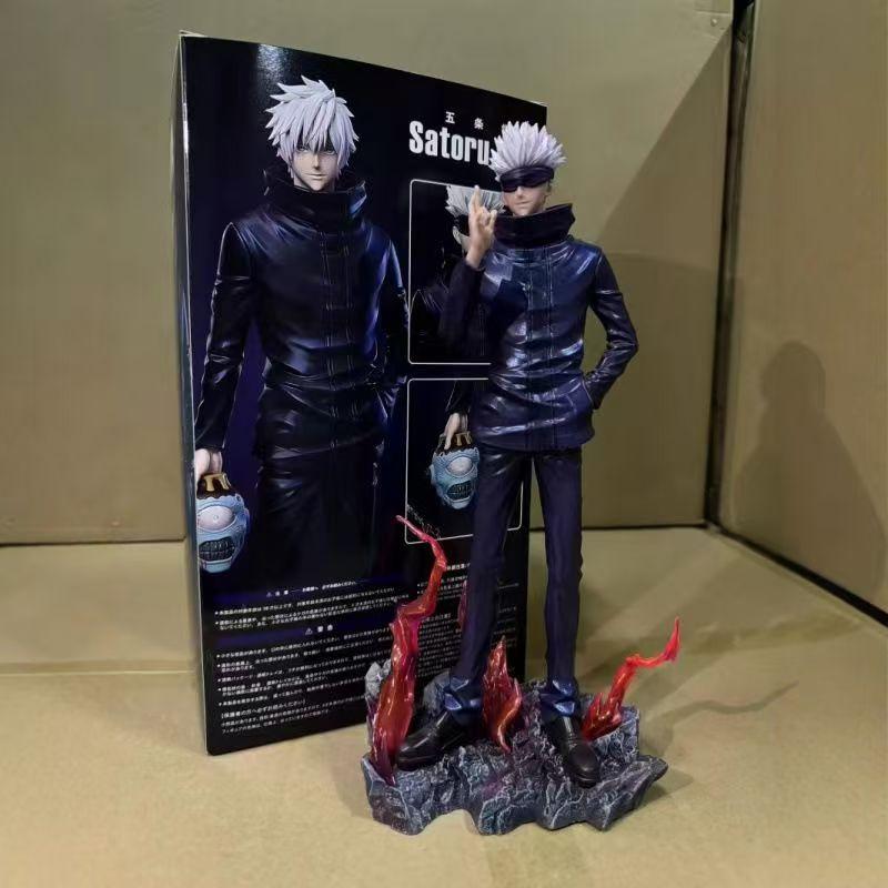 Jujutsu Kaisen 33cm/12.99inch Satoru Gojo Meteor Boomerang Ninja Assassin PVC Beide uiteinden Knappe Actiefiguren Strijd Speelgoed Cadeaus
