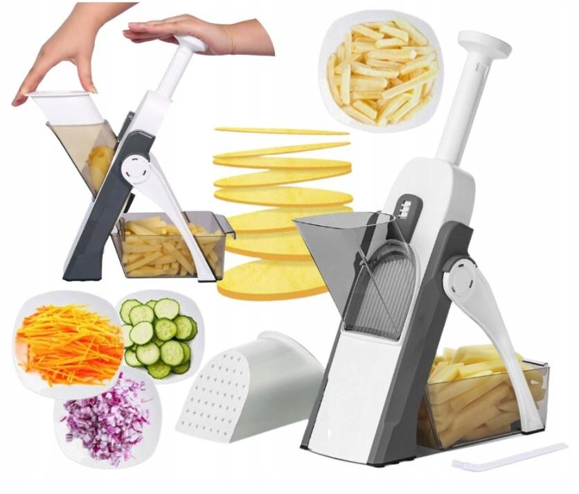 Fatiador profissional de frutas e vegetais Fatiador de batatas fritas ajustável