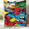 Coperta di Flanella Cartone Animato Marvel Avengers Spider-Man, Coperta in Peluche Ultra Morbida e Calda per Casa, Camera da Letto, Letto, Divano, Ufficio, Picnic