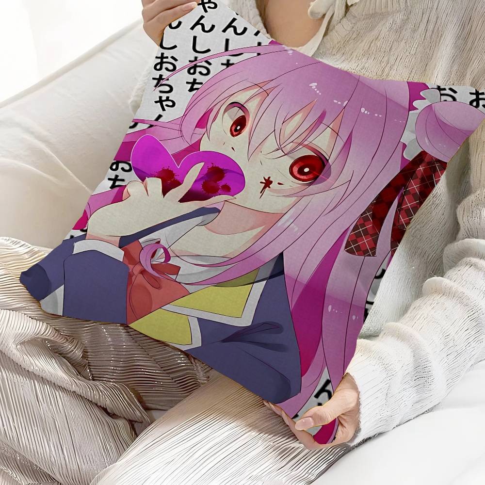Anime Happy Sugar Life Cushion Cover Pillow Cover Decor Pillowcase Printed Cushion Case For Couch