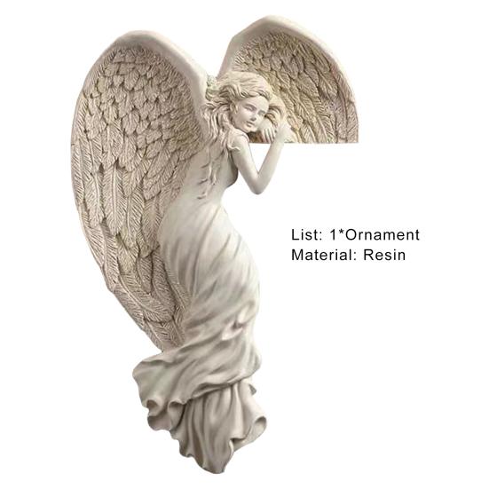 Exquisite Workmanship Door Frame Crafts Realistic Details Pretty Left/Right Angel Decor Statue Ornament
