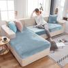 Solid Color Velvet Sofa Cushion Covers Soft Seat Covers Stretch Armchair Chair Slipcover Thick Sofa Cover Furniture Protector