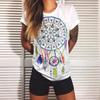 Women Summer T Shirt Trend Print Retro Fashion Short Sleeve Tees Casual Printed Tops