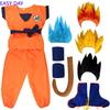 Costume Cosplay Anime pentru Copii Son Goku Haine de Antrenament Krillin Costume de Supererou cu Perucă Super Saiyan Costum de Petrecere Comic Con