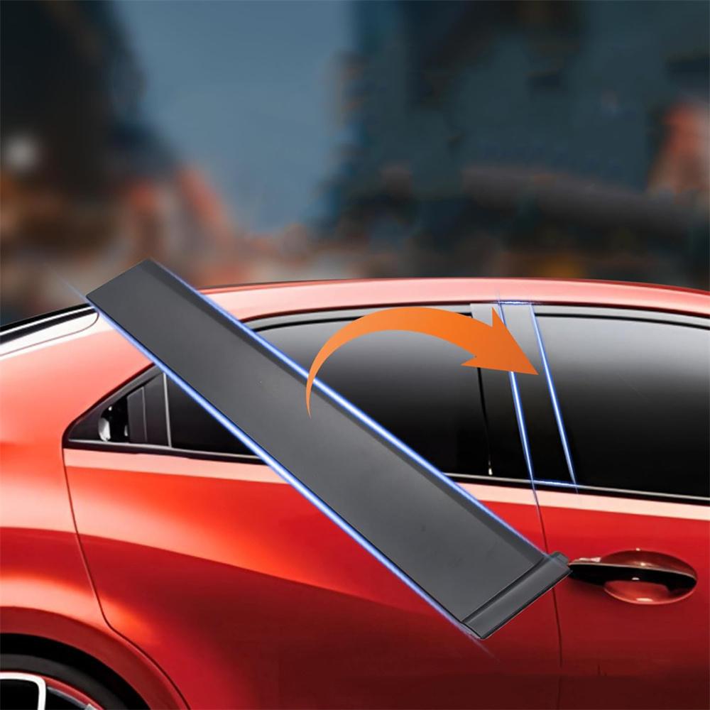 Молдинг стійки передніх правих дверей для накладки Honda Civic Седан 2012-15 4-дверний