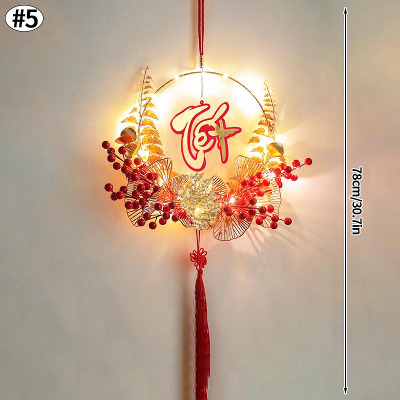 Chinese New Year Decorations 2026 Spring Festival Pendants Wall Hanging Ornament Traditional Chinese Festival Lanterns Decor