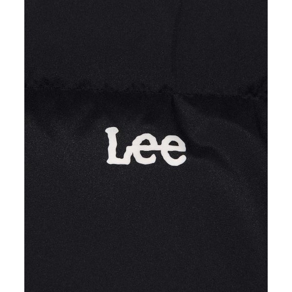 Lee Korean Style Stand Collar Letter Double Zipper Short Down Jacket Unisex Jacket LE2504DP01BK