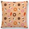 Housse de Coussin Imprimés Colorés Bonbons Chocolat Donuts Joli Motif Glace Couleur Fête Décor Housse de Coussin Déco Canapé