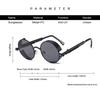 Classic Gothic Metal Steampunk Sunglasses Fashion Round Mirror Glasses Brand Designer Vintage Sun Glasses Retro Eyeglasses Uv400