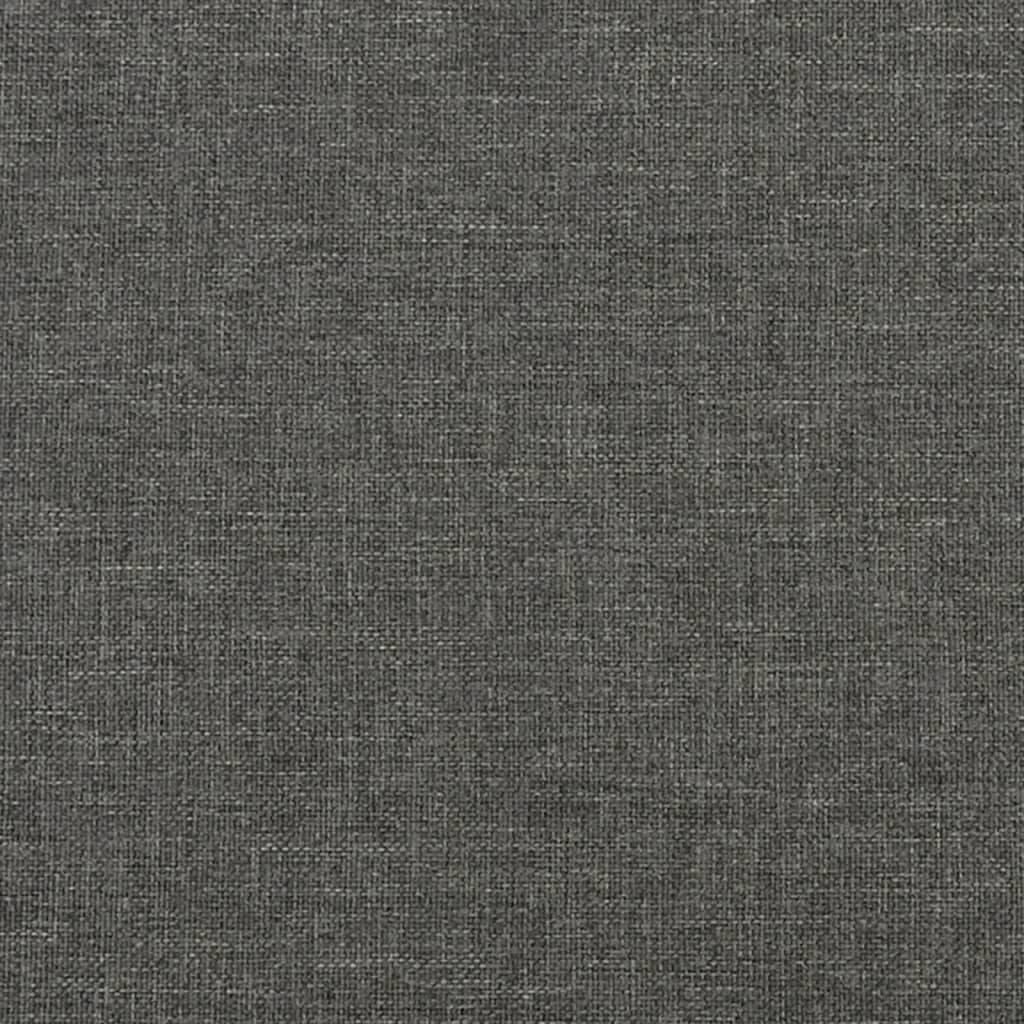 Boxspring-Bettgestell Dunkelgrau 90 x 190 cm Stoff