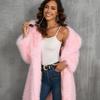 Imitation Fur Coat Autumn and Winter Mid-length Warm Ins Suit Collar Imitation Fur Coat Coat