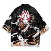 Traditional Asian Clothes Fox Kimono Men Women Cardigan for A Japanese-inspired Look