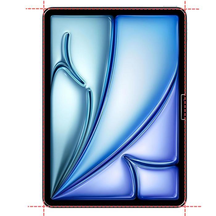 Tempered Glass for iPad Air 13-inch M4 2026 [Pack of 2] Resistant Screen Protector Film [Set of 2] Anti-Scratch Glass Phonillico®
