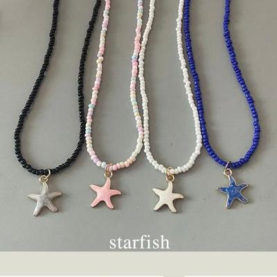 Spring Summer Necklace for Women Girl Cute Romantic Starfish Short Neck Jewelry Party Wedding Necklace
