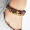 Männer Stapelbare Holzperle Einstellbare Holz Herren Schmuck Heilung Yoga Schutz Armband