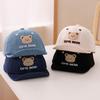 Cute Cartoon Bear Baby Baseball Hat Summer Soft-brim Toddler Peaked Cap Lovely Embroidery Soft Top Kids Boy Girl Sun Hats