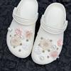 Roze, Parelbloem Schoen Gesp, Handgeweven, Doe-het-zelf, Afneembare Schoenbloemen, Geperforeerde Schoen Accessoires, Mooie en Modieuze Parels