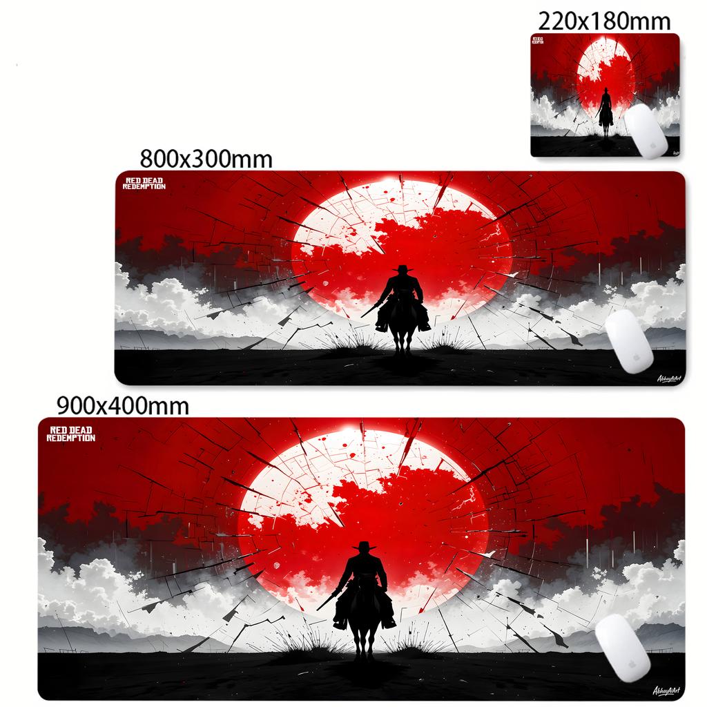 Large Gaming Red Dead Redemption Mouse Pad Pc Gamer Keyboard Desk Mat Anime Mausepad Computer Accessories Lockrand Mousepad