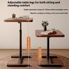 Rotatable Lifting Desk Foldable Coffee Tea Tables Movable Laptop Computer Desk Bed Sofa Side Table with Hidden Wheels